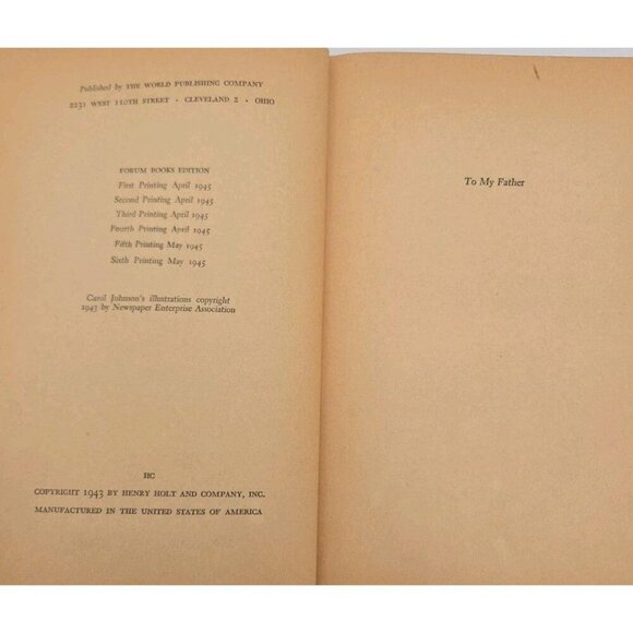 Here is Your War Story Of GI Joe by Ernie Pyle Forum Books 1945 Hardcover World - Picture 12 of 12